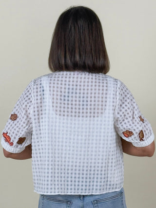 Sallyanne Seashell Embroidery Top