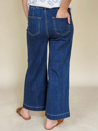 Lisa Patch Pocket Denim Pants