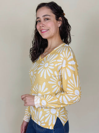 Amy Reversible V-Neck Sweater
