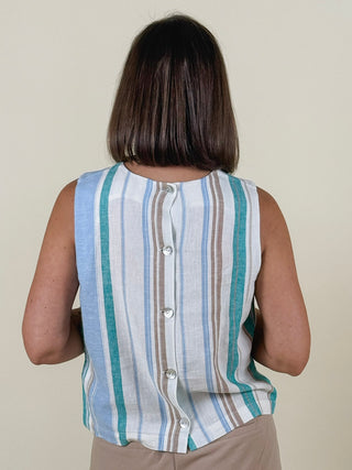 [Liverpool] Shellie Sleeveless Button Back Top