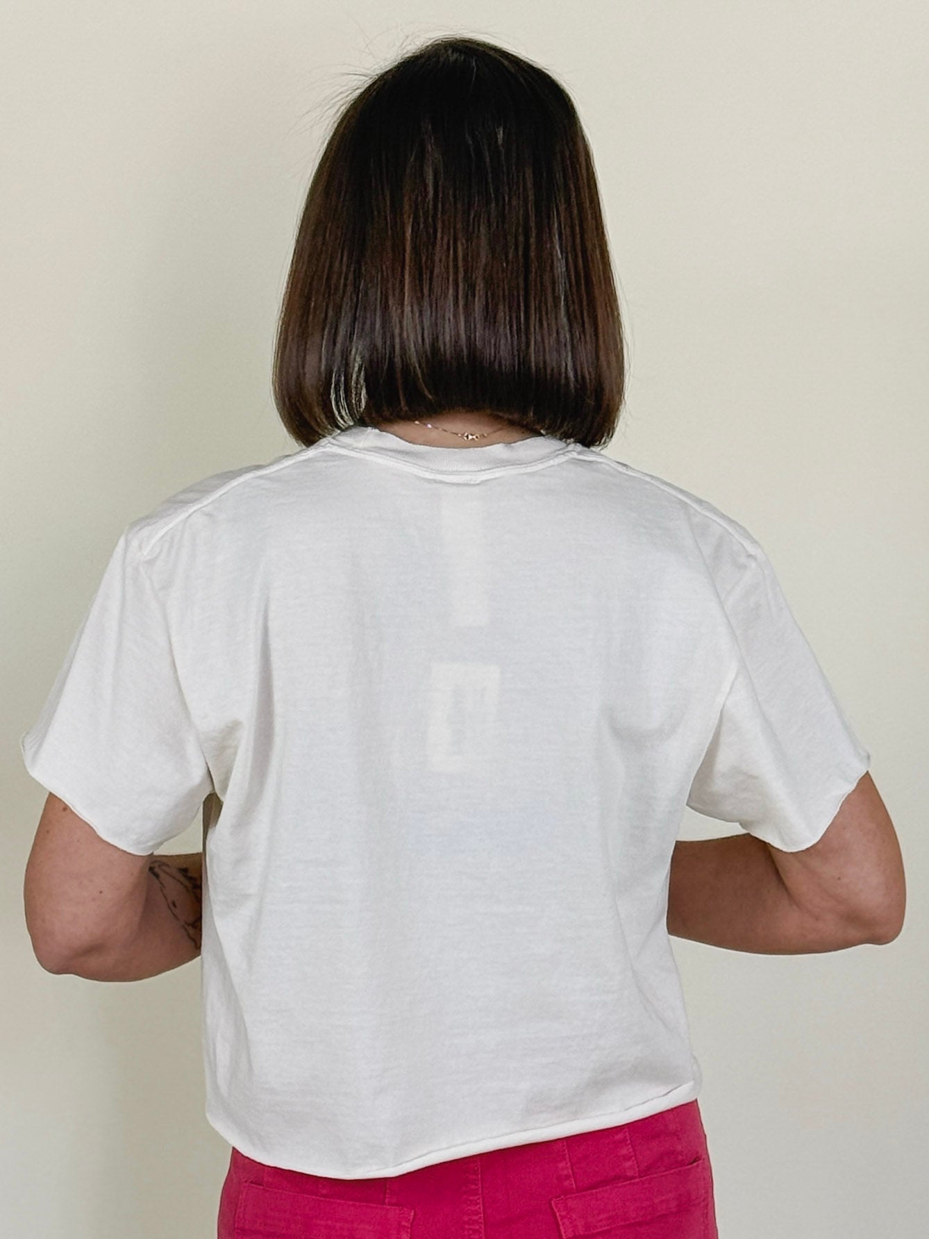 La Dolce Vita Vintage Graphic Crop Top