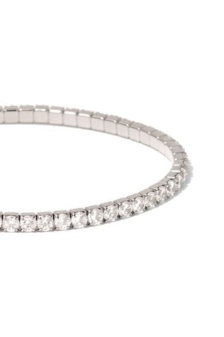 Valentina Tennis Bracelet - Silver