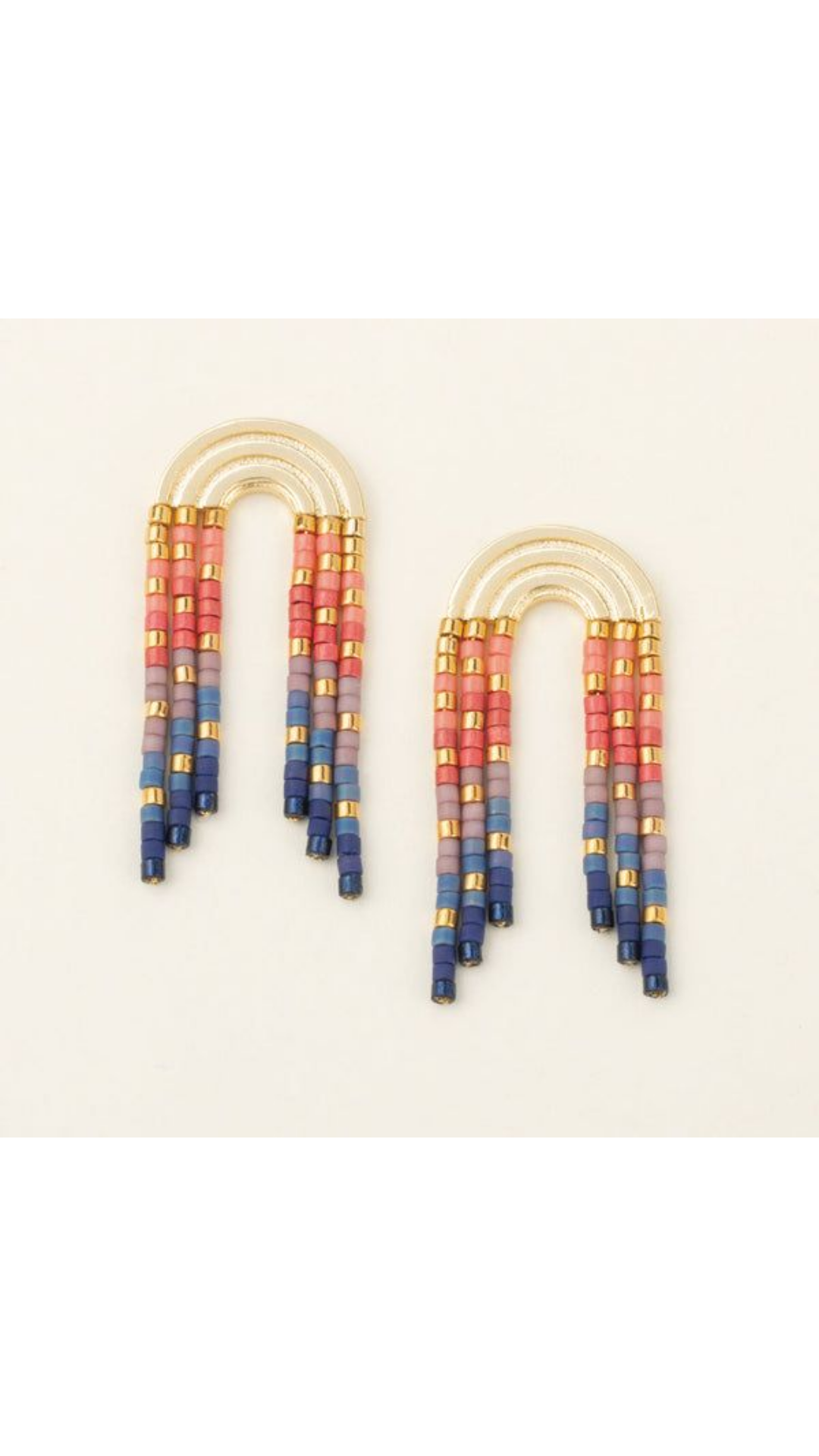 Chromacolor Miyuki Rainbow Fringe Earring