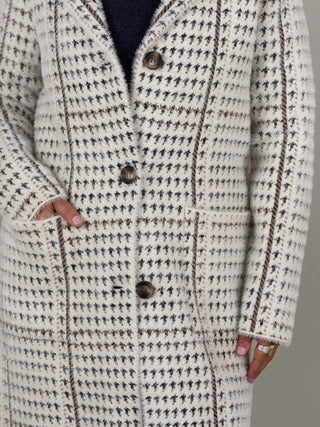 Abbey Plaid Knit Coatigan