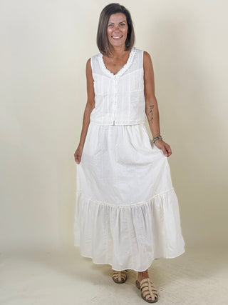 [Liverpool] Kay Sleeveless Pintucked Top