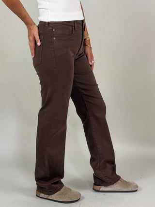 [Liverpool] Kennedy Comfort Waist Straight Jeans, 32" Inseam