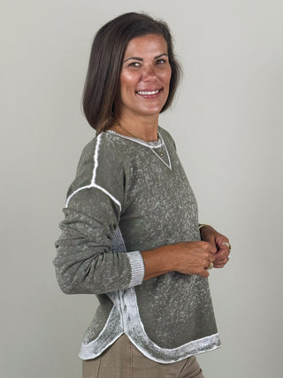 Remi Reverse Print Sweater
