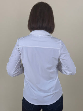 [Liverpool] Perry Pleated Sleeve Button Front Shirt