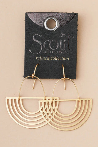 Refined Earring Collection - Solar Rays/Gold