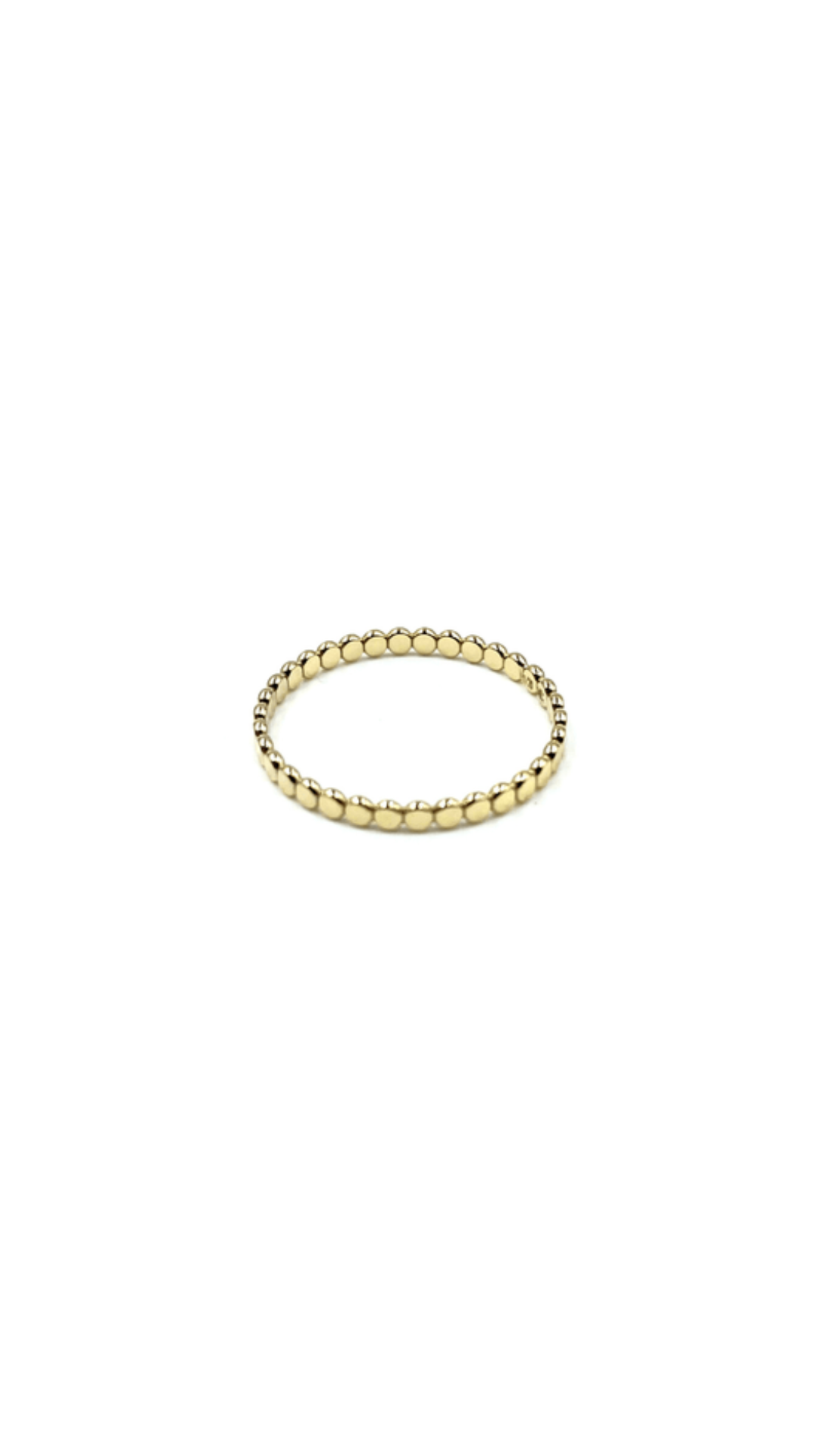 Resort Collection Gold Flat Pebble Ring - Waterproof!