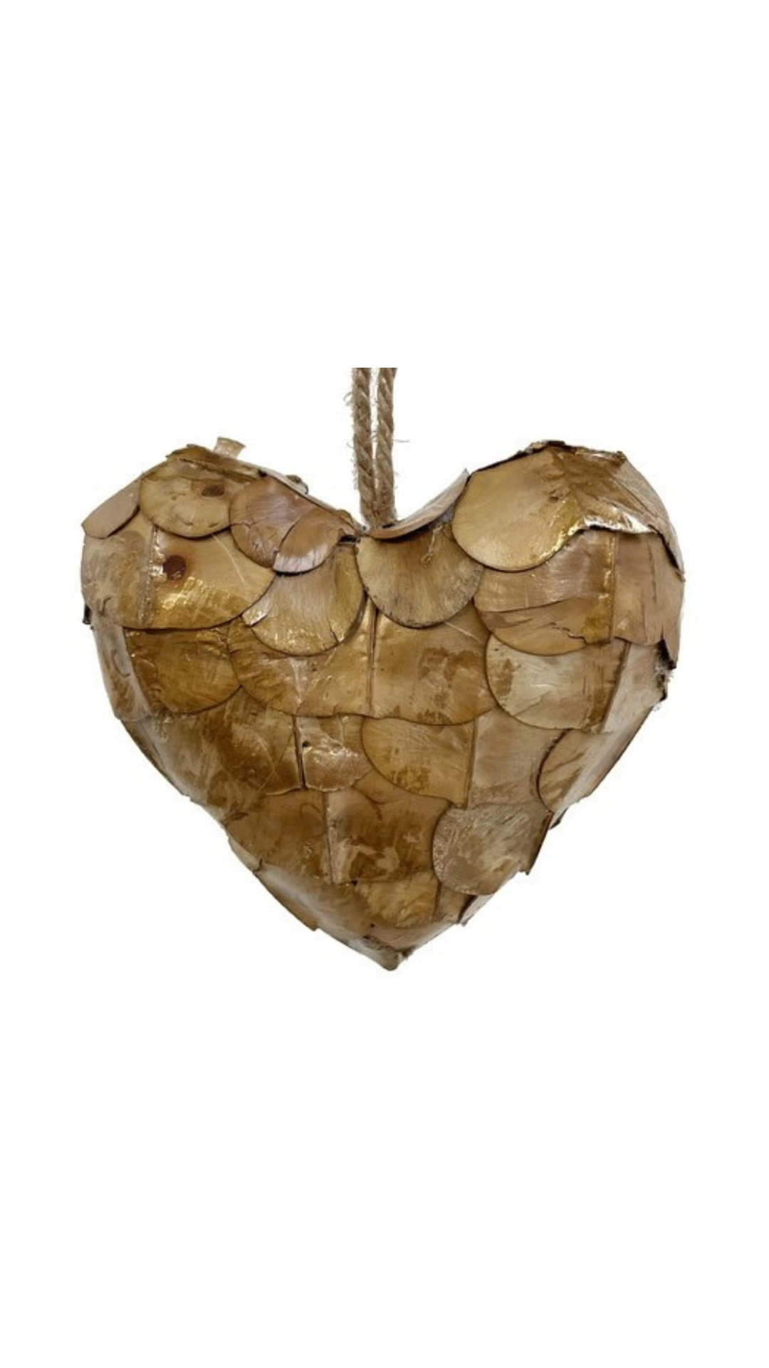 Shell Heart Ornament