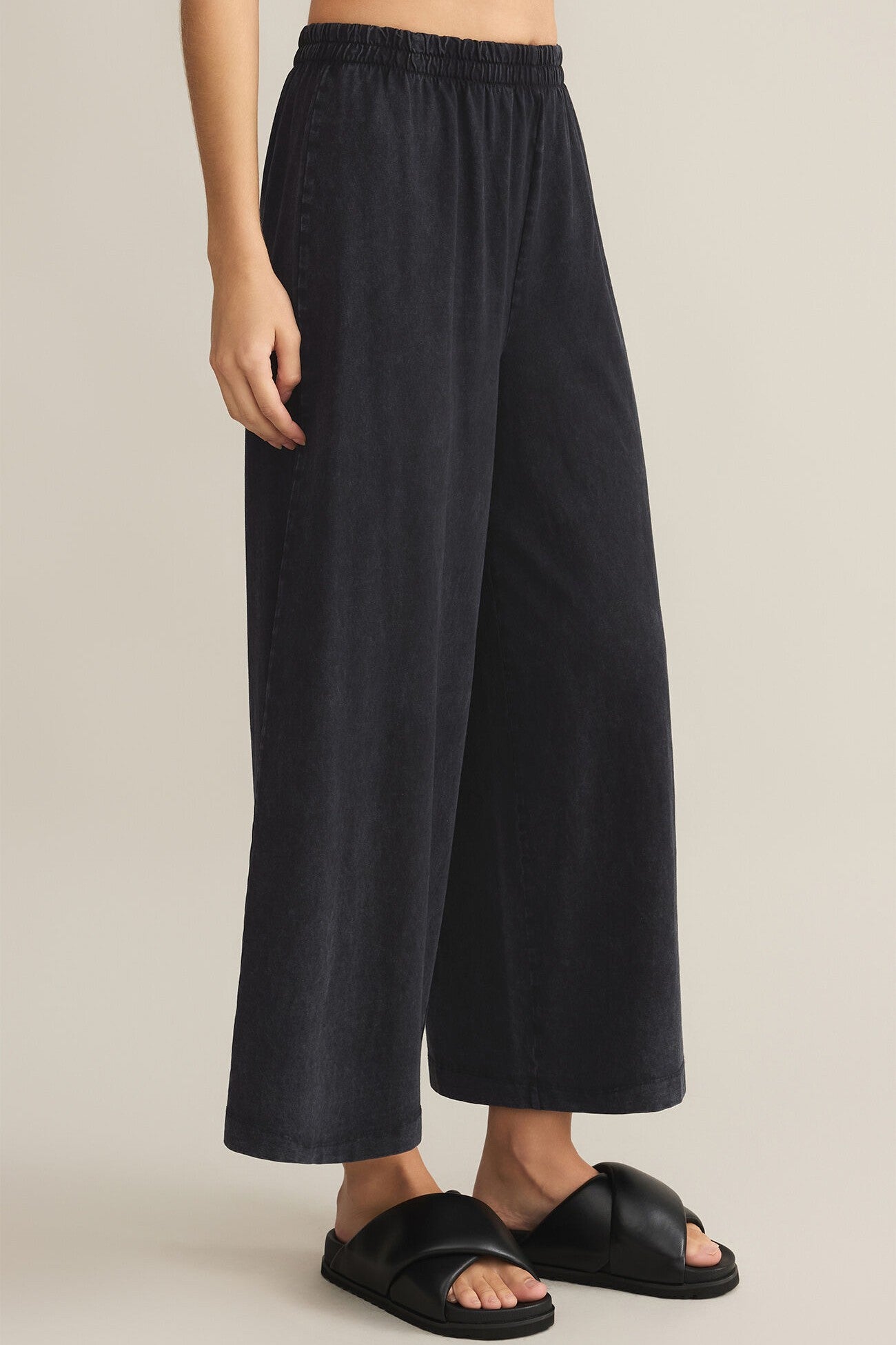 [Z Supply] Scout Jersey Flare Pant, Black