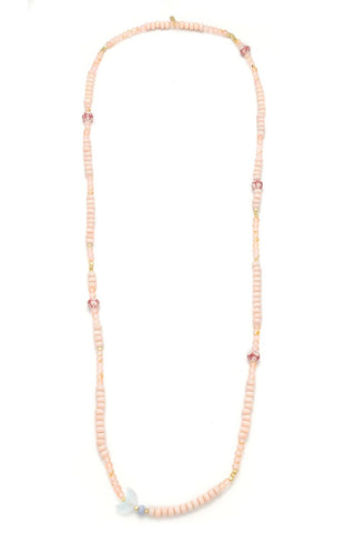 Ceramic Bead Wrap Bracelet/Necklace - Balance/Moon