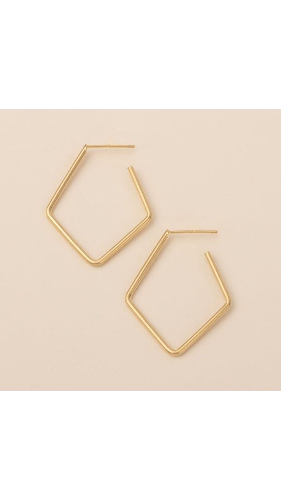 Orion Diamond Hoop - Gold Vermeil