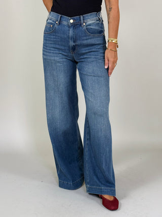 [Liverpool] Kit High Rise Relaxed Wide Leg Jeans, 32" Inseam