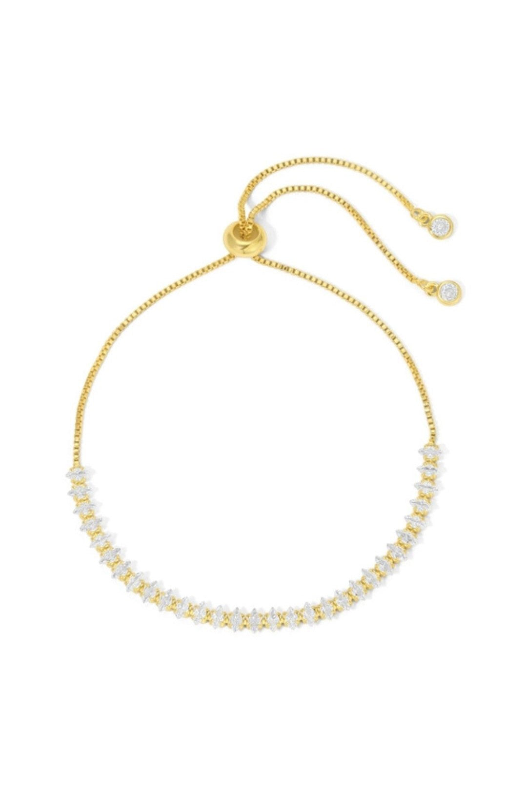 Pulley Tennis Bracelet - Gold