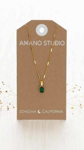 Emerald Holiday Necklace