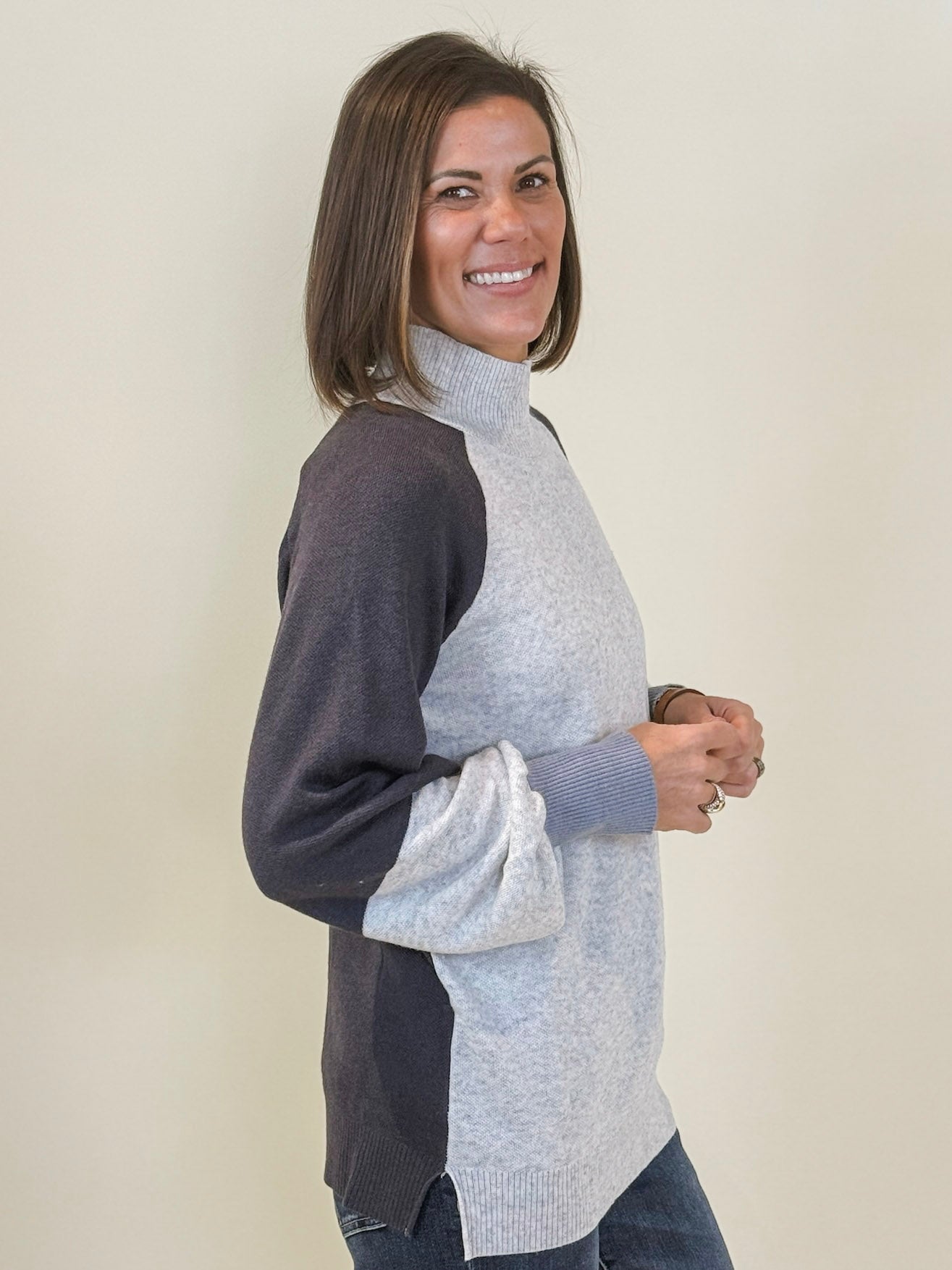 Sally Mock Neck Sweater