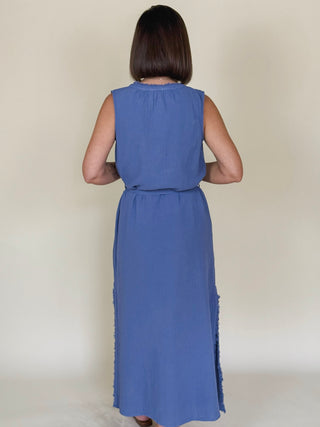 [TRIBAL] Cove Sash Waist Midi Dress