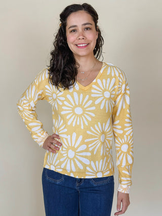 Amy Reversible V-Neck Sweater