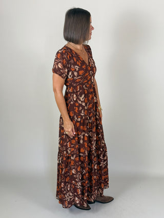 Jaelyn Autumn Tiered Maxi Dress
