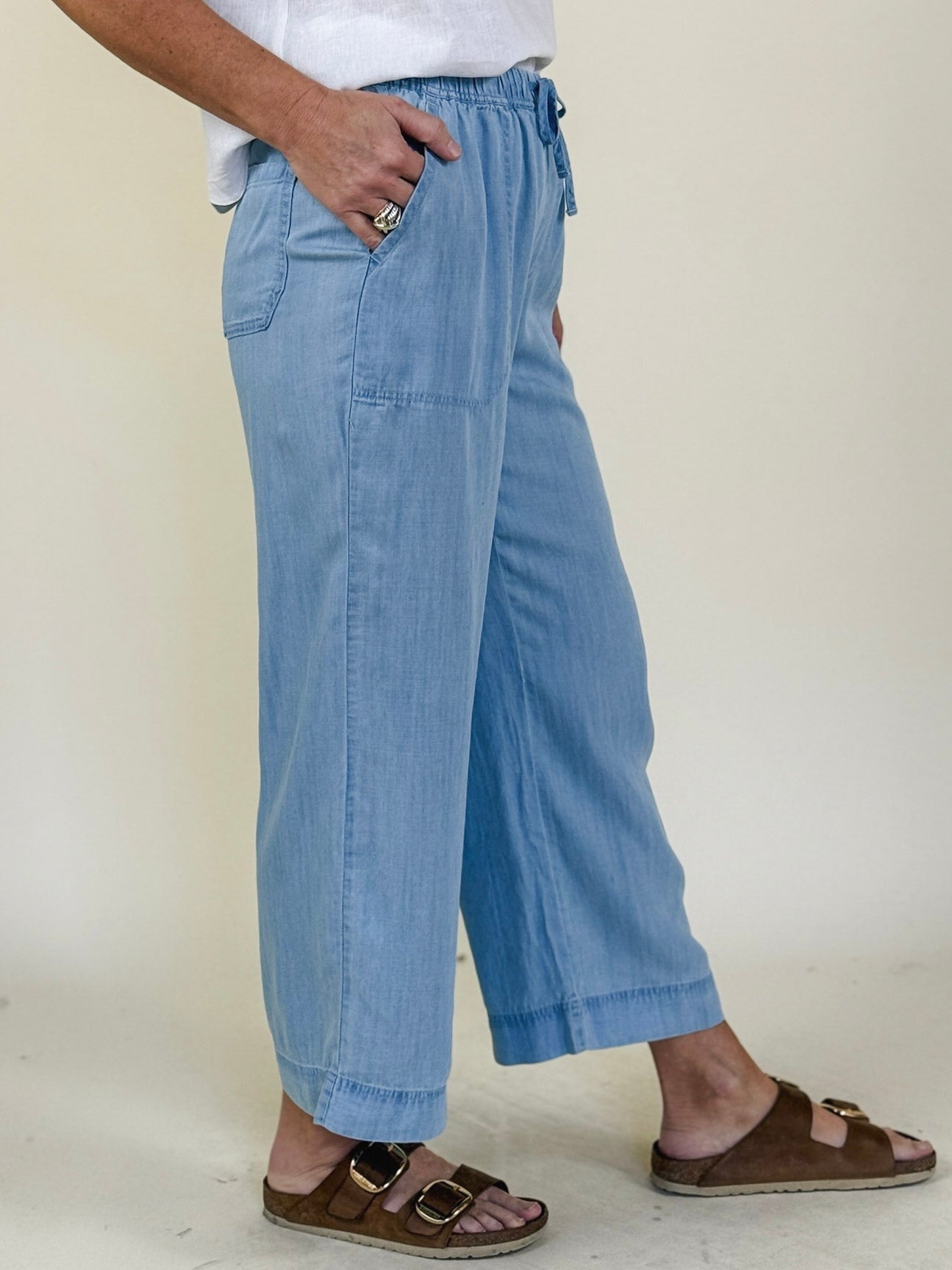 Tania Tencel Wide Leg Pants