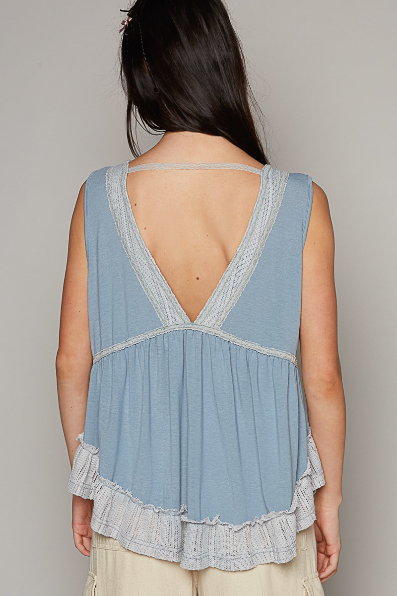 Lacey A-Line Sleeveless Top