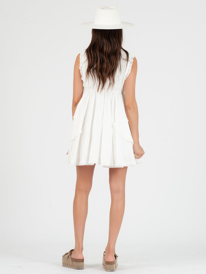Amy Shirred Mini Dress