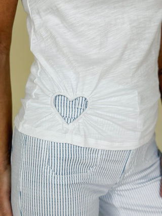Cathryn Heart Cut-Out T-Shirt