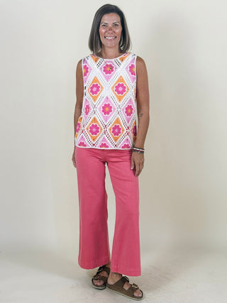 Trisha Patch Pocket Twill Pants