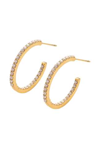 Sutton Crystal Hoops - Small