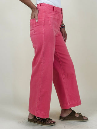 Trisha Patch Pocket Twill Pants