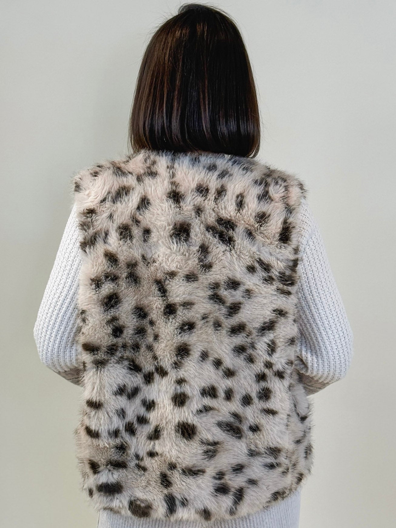 Lisa Leopard Fur Vest
