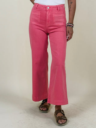 Trisha Patch Pocket Twill Pants