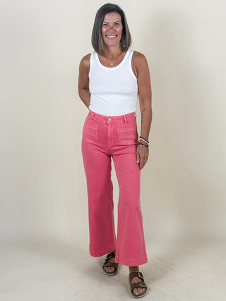 Trisha Patch Pocket Twill Pants