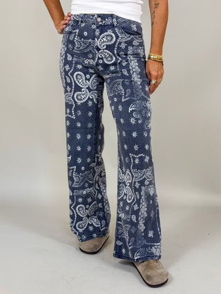 Winifred Wide Leg Printed Pants