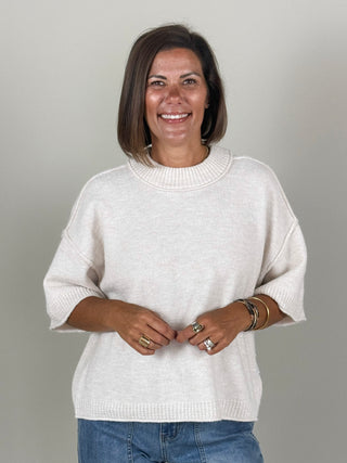 [TRIBAL] Lofty Elbow Sleeve Sweater