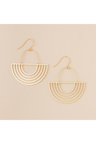 Refined Earring Collection - Solar Rays/Gold