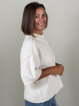 [TRIBAL] Lofty Elbow Sleeve Sweater
