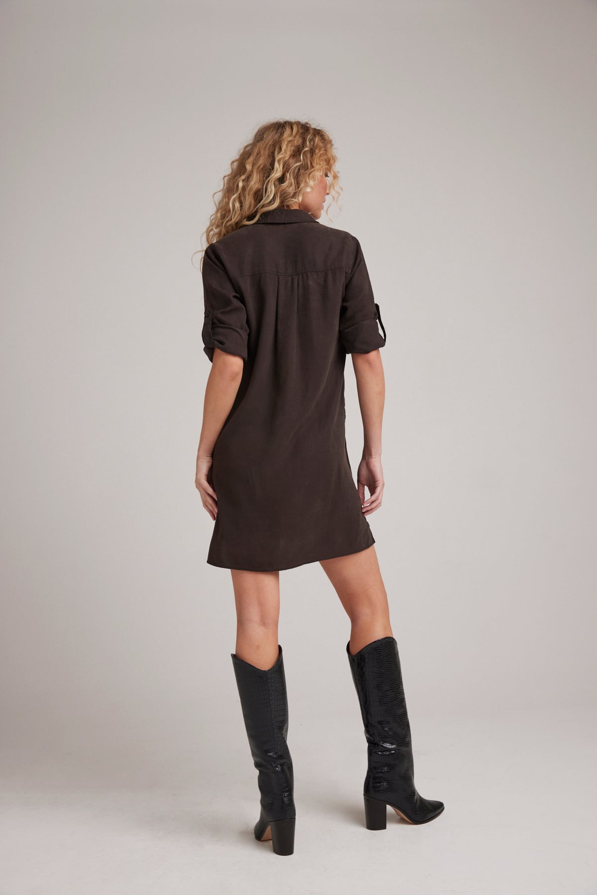 [Bella Dahl] Long Sleeve A-Line Dress