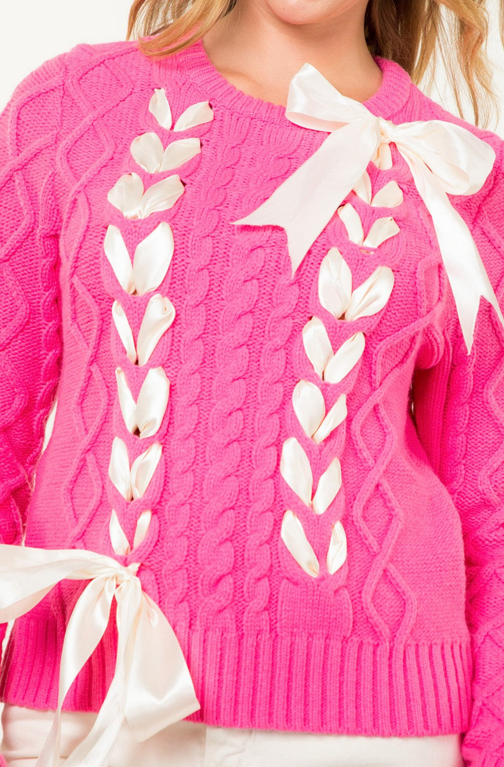 Ruthie Ribbon Detail Sweater