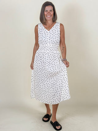 Alessia Smocked Waist Printed Dress