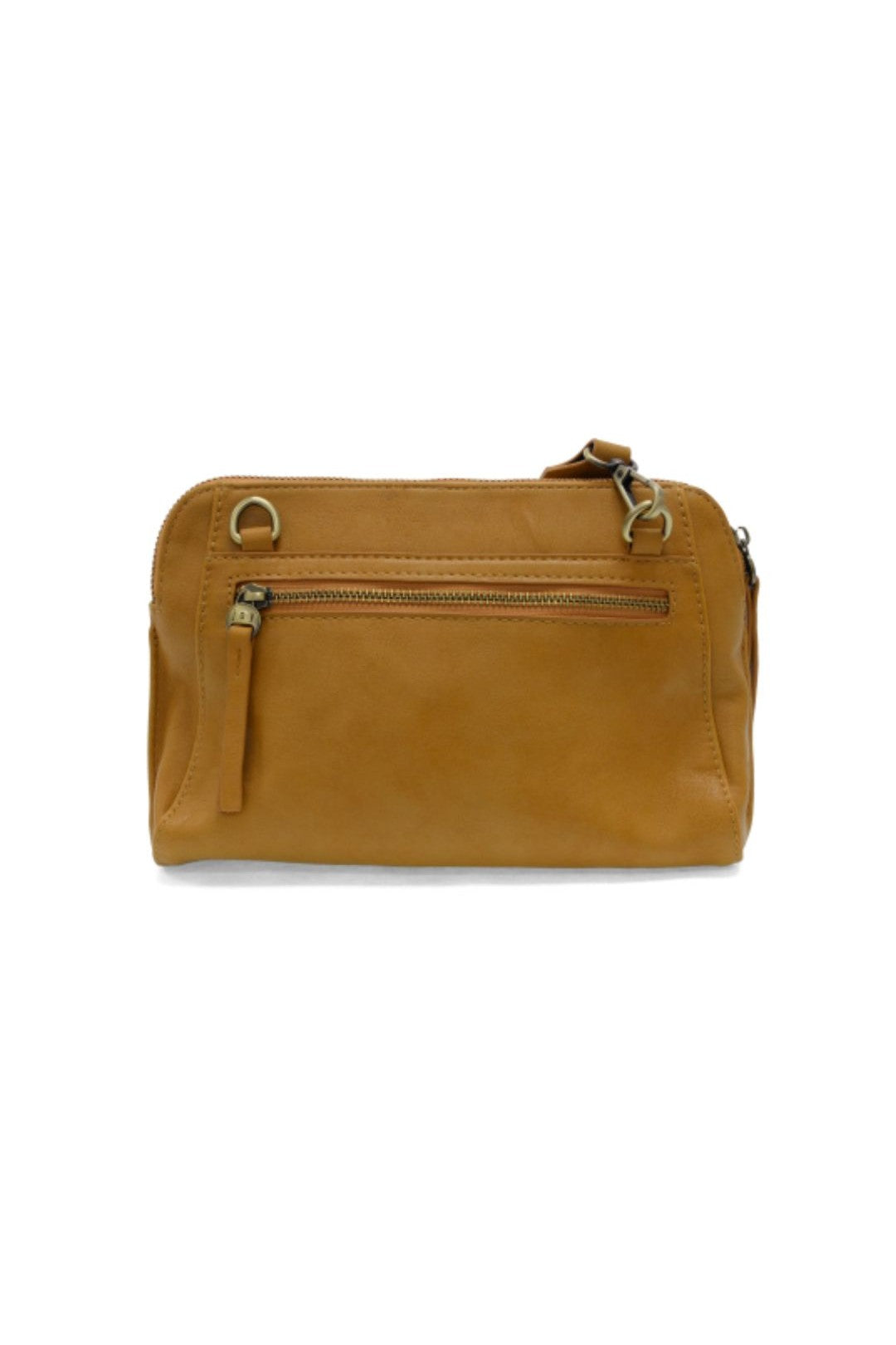 Gigi Crossbody with Woven Wrist Strap - Mustard