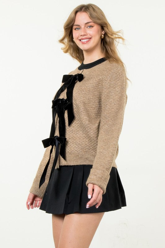 Kyra Bow Cardigan