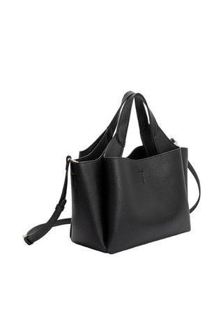 Whitley Recycled Vegan Leather Tote Bag - Black