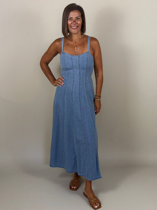 Z Supply Leonora Indigo Midi Dress Classic Indigo / M