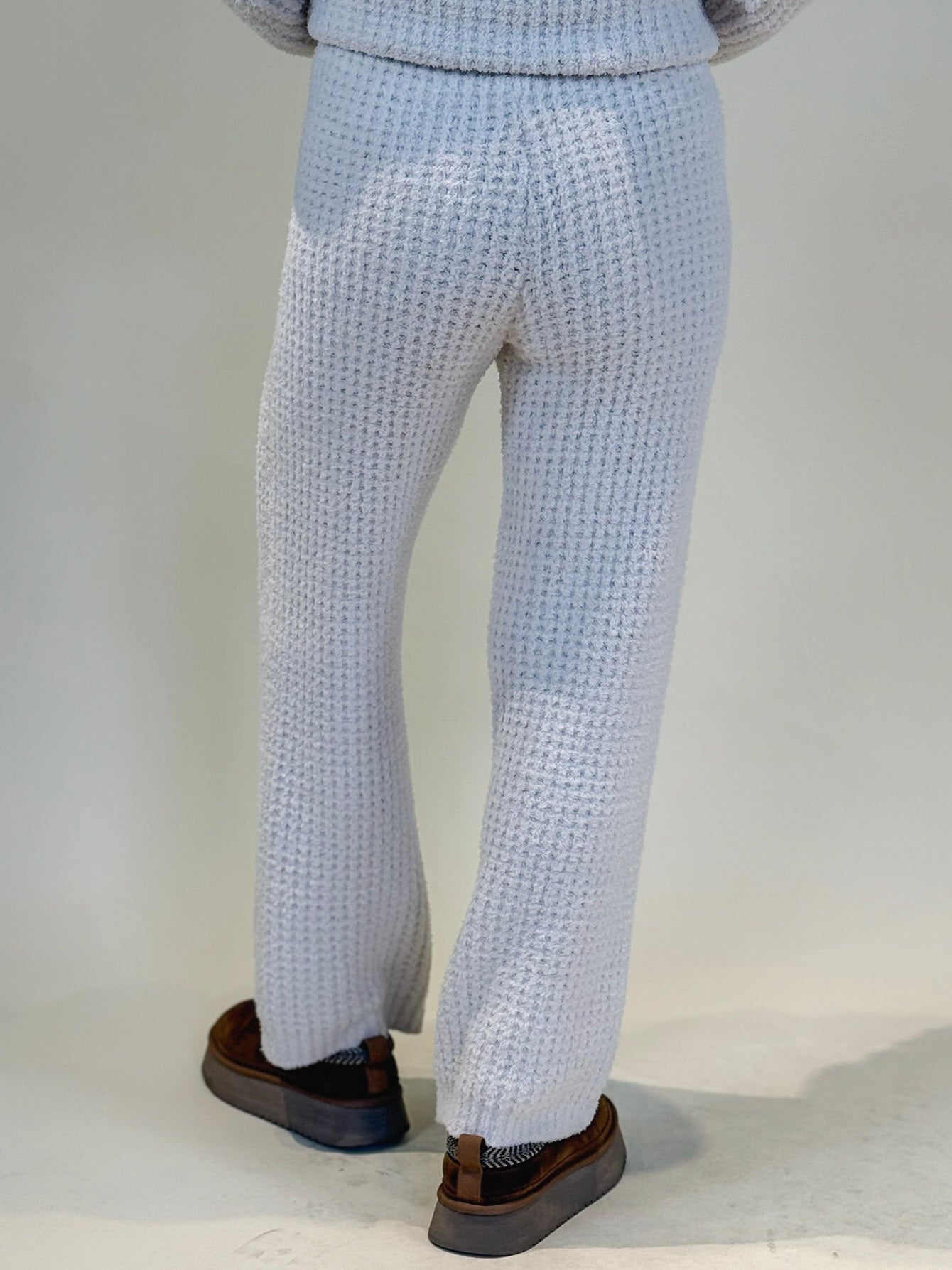 Mia Marshmallow Waffle V-Neck Lounge Set