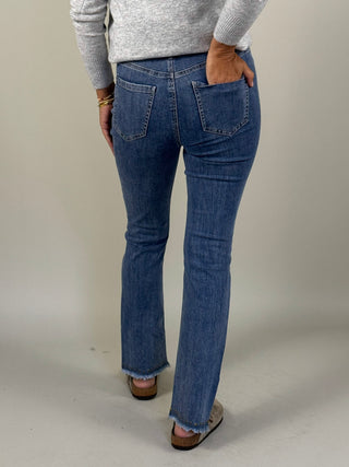 Tula Studded Tulip Hem Jeans