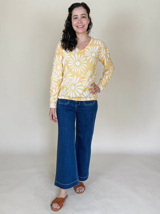 Amy Reversible V-Neck Sweater