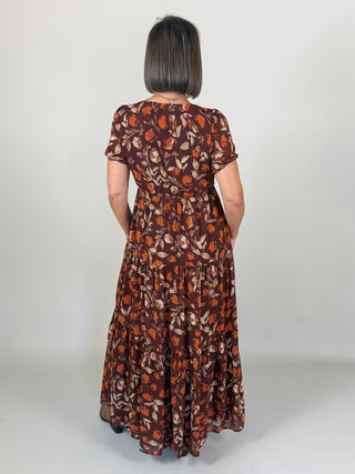 Jaelyn Autumn Tiered Maxi Dress